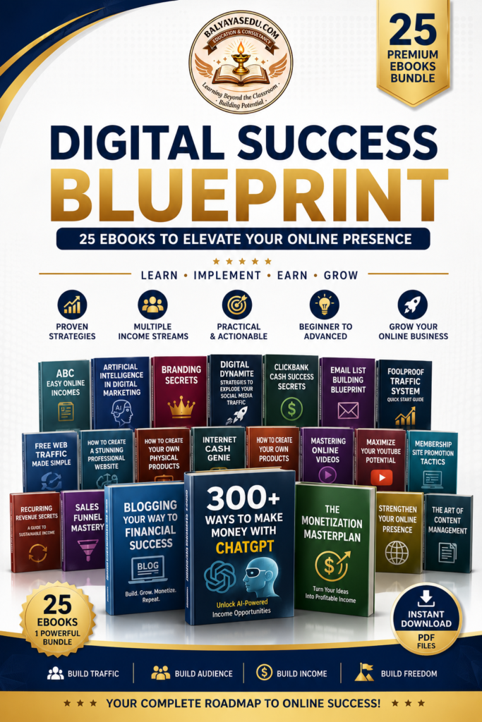 digital success blueprint – 25 premium ebooks bundle